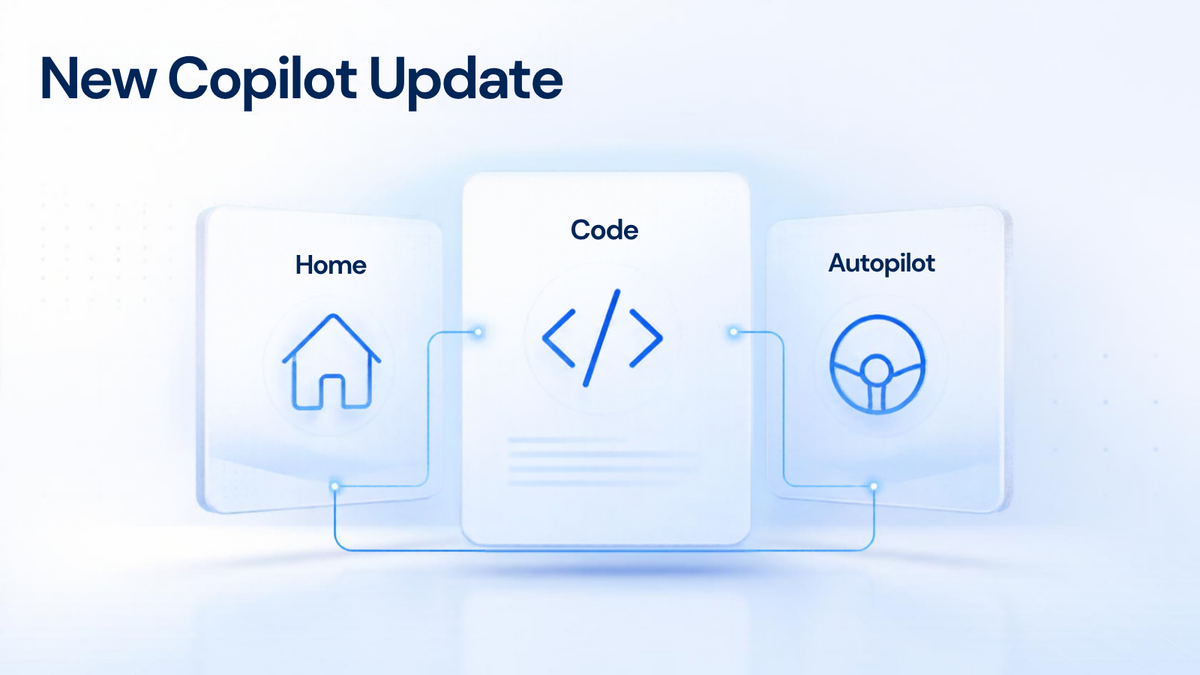 Microsoft herbouwt Copilot rond Home, Code en Autopilot