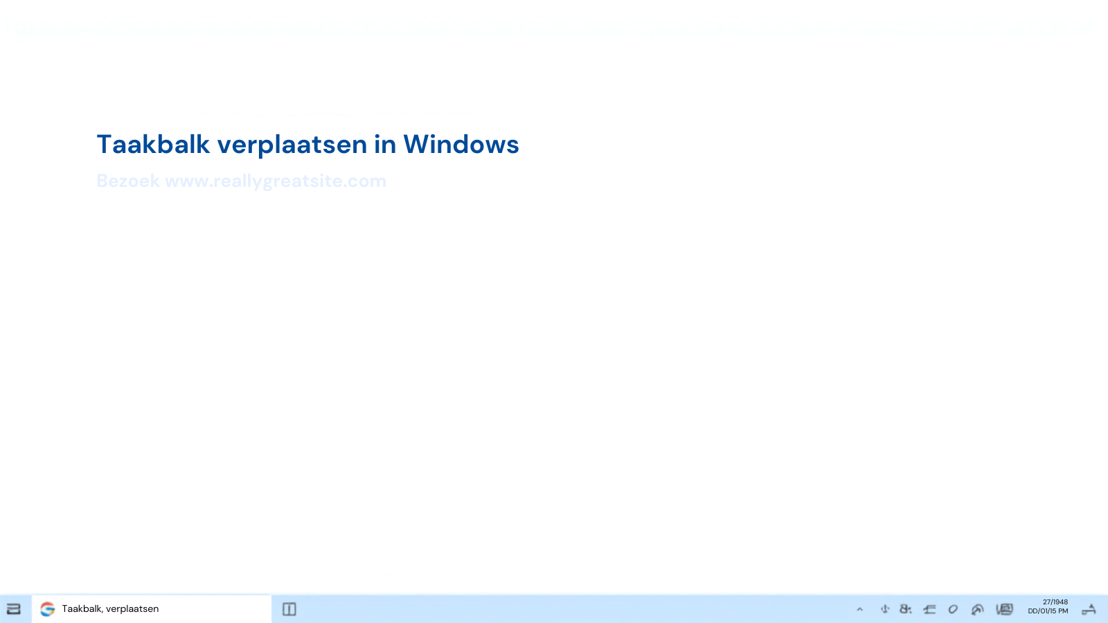 Windows 11 test: taakbalk boven, links of rechts zetten