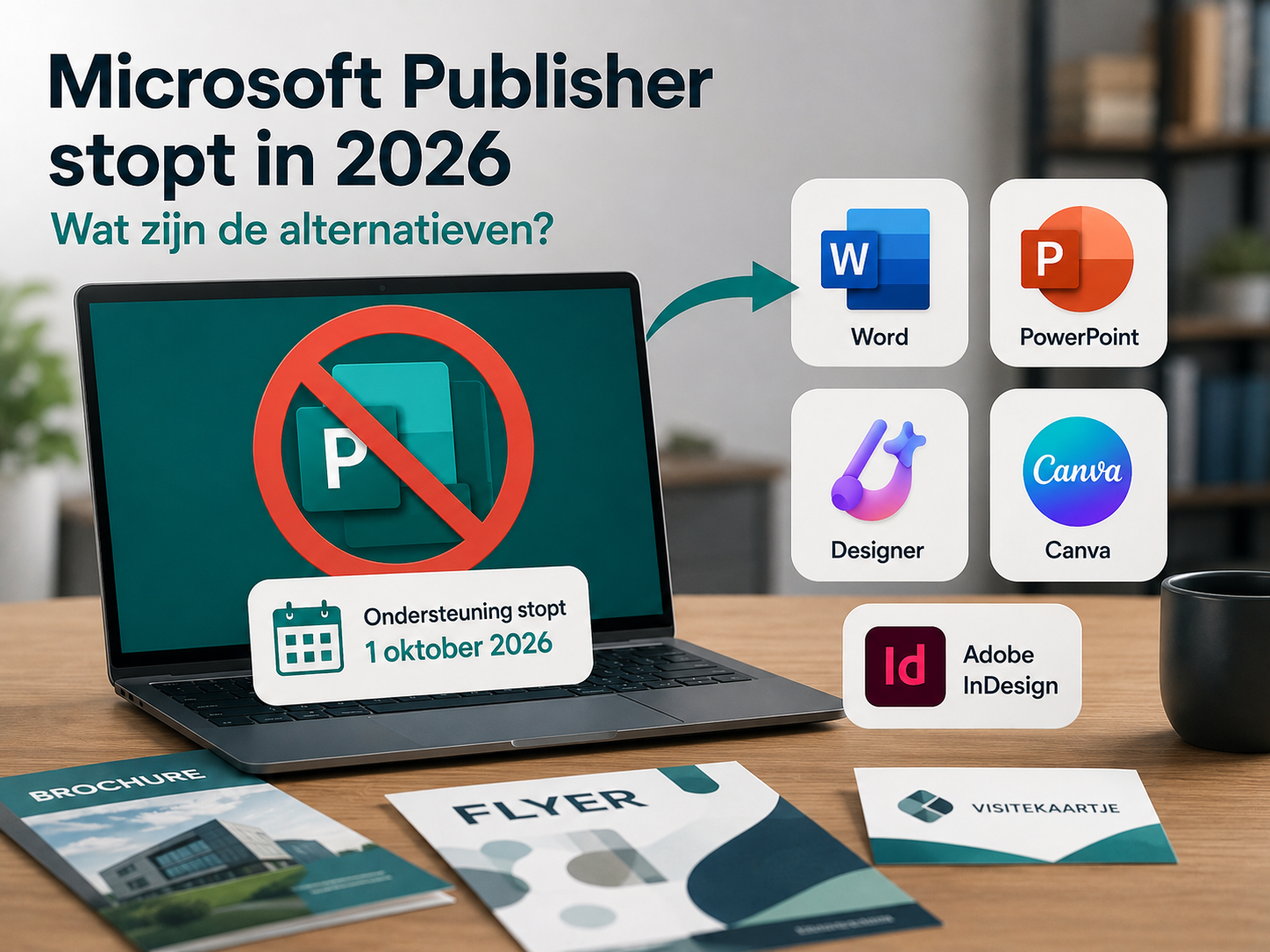 Microsoft Publisher stopt in 2026: wat zijn de alternatieven?