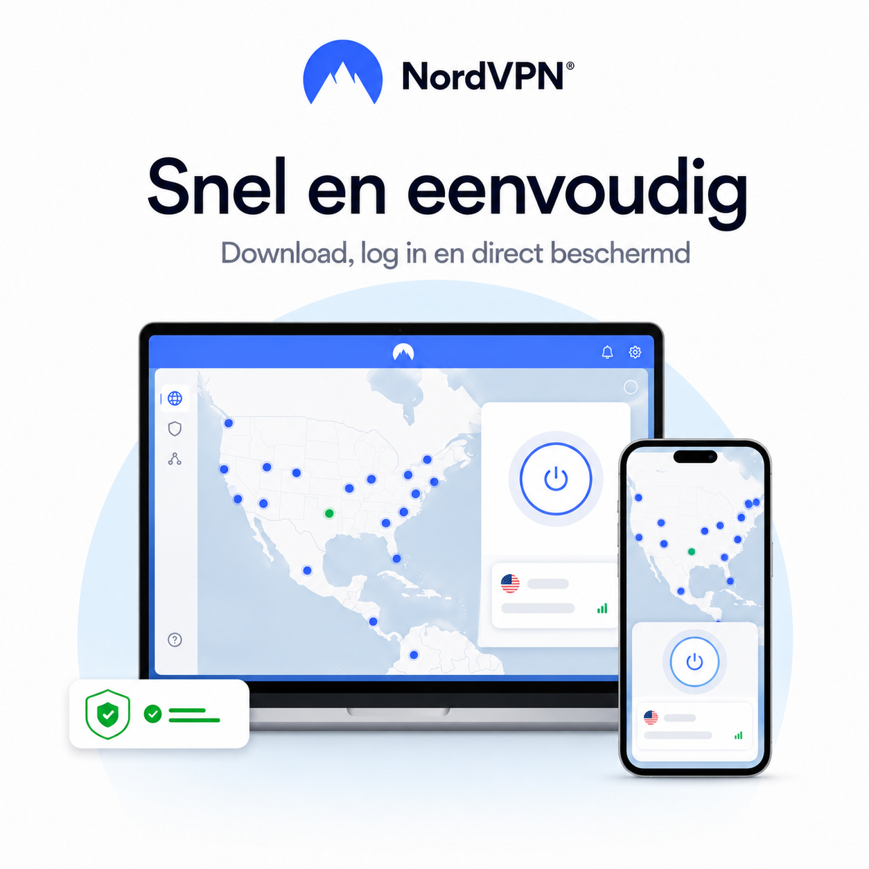 NordVPN Basic wereldwijd VPN-servernetwerk