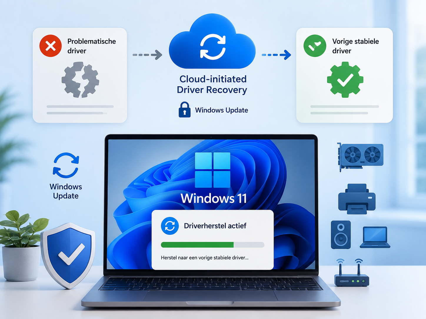 Windows krijgt automatisch driverherstel bij problematische updates