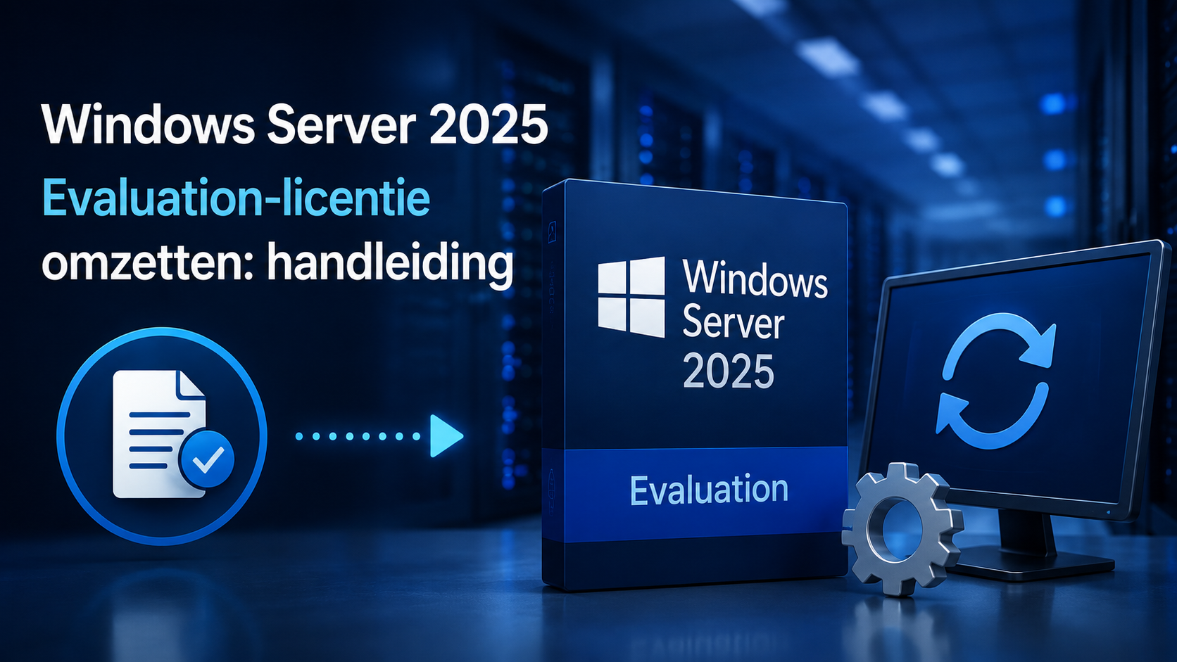 Windows Server 2025 Evaluation-licentie omzetten: handleiding