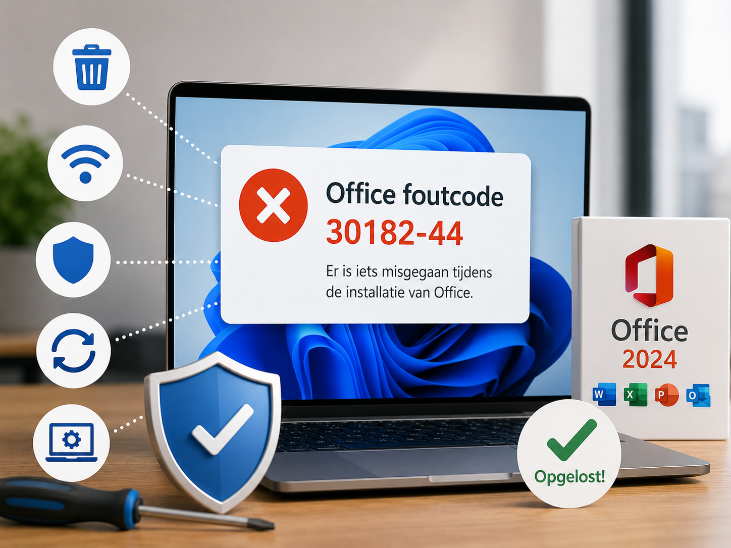 Office 2024 foutcode 30182-44 oplossen: complete handleiding
