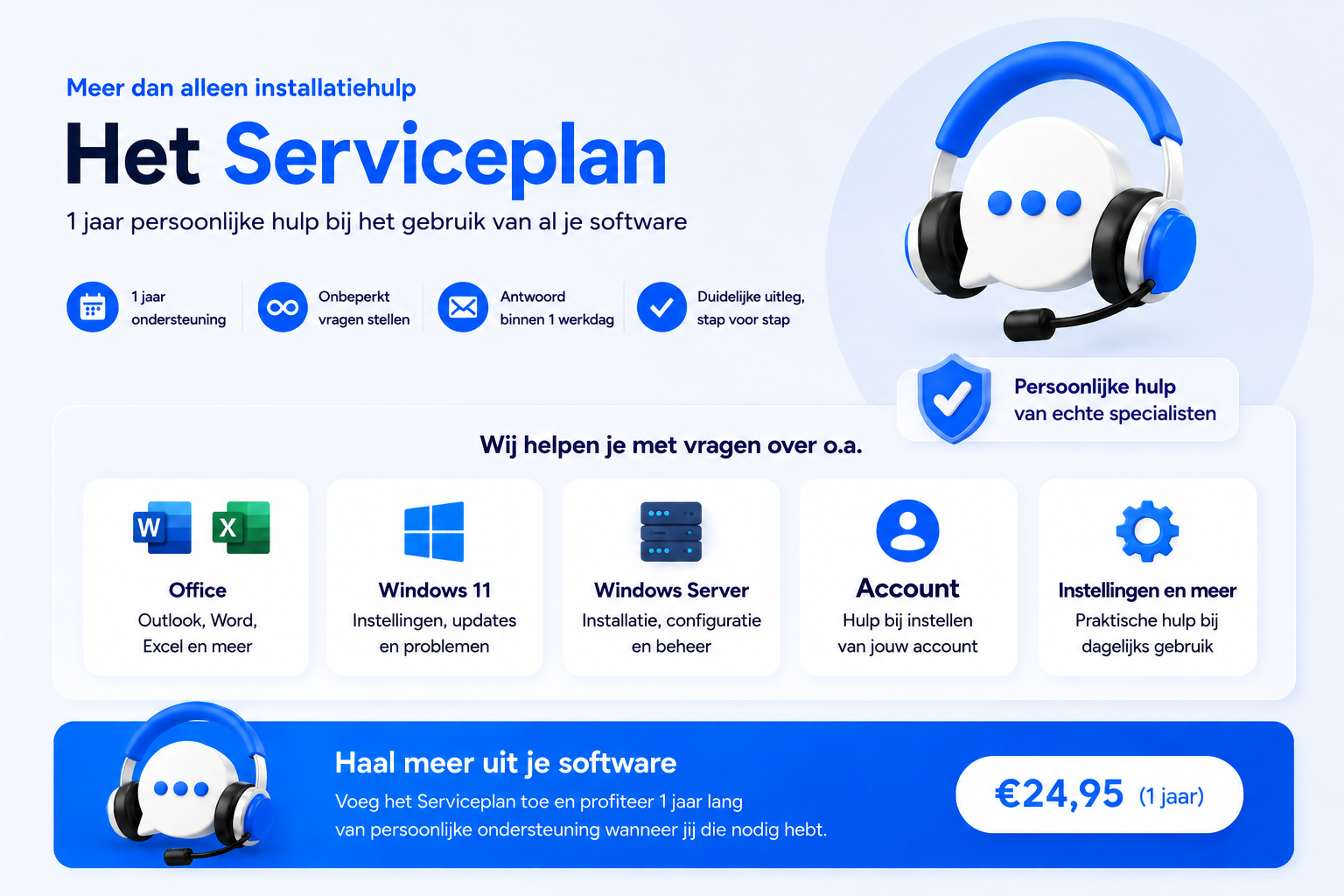 Serviceplan (1 jaar)