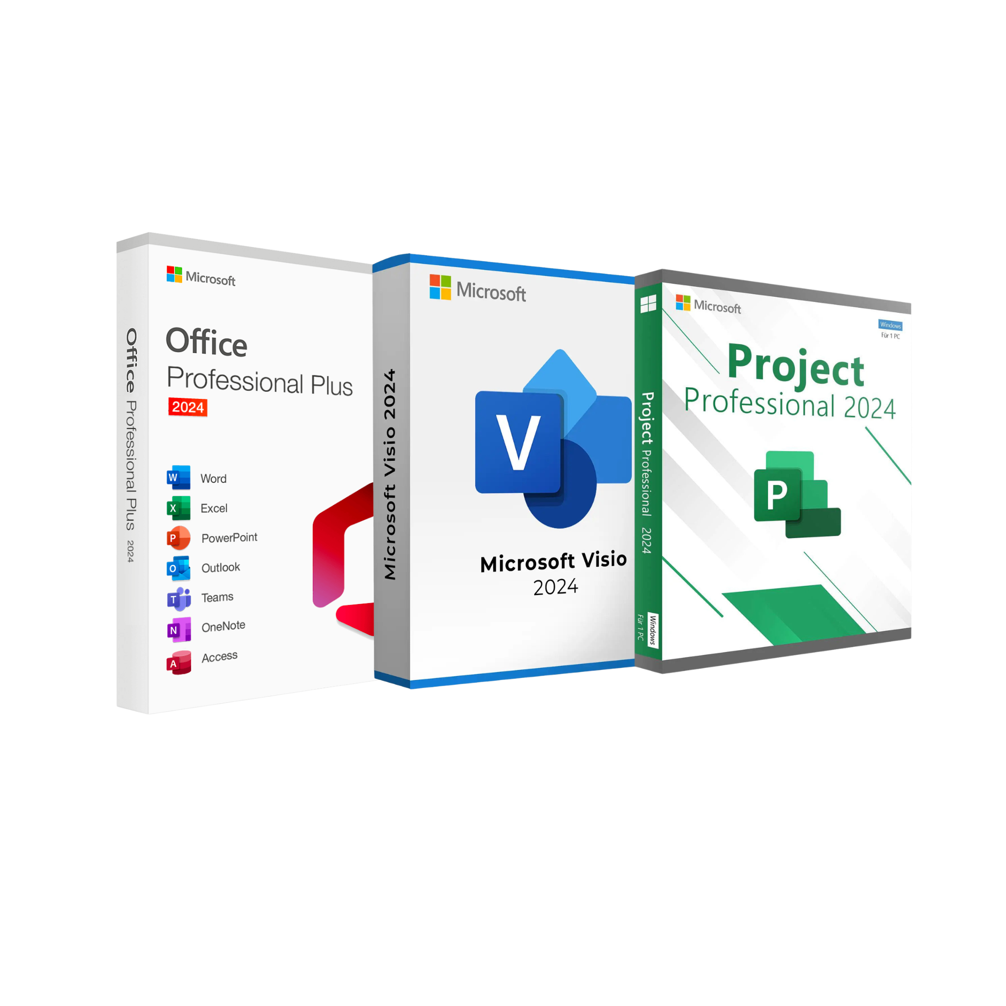 Office 2024 + Project + Visio Professional bundel - productafbeelding